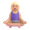 woman in lotus position